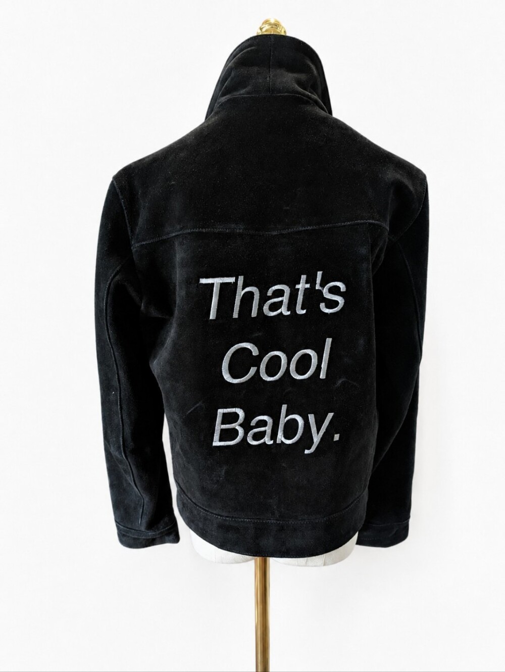 Suede “That’s Cool Baby” Jacket Size M